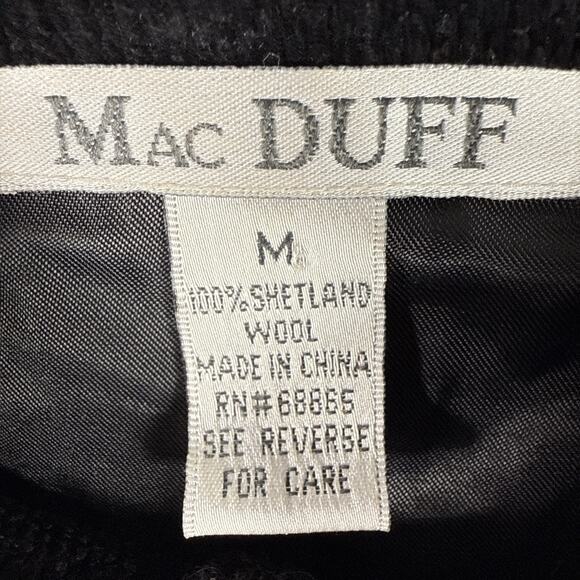 Mac Duff Sweater Woman's Medium Lined Full Zip Up Cardigan Shetland Wool Alpine - Picture 2 of 12